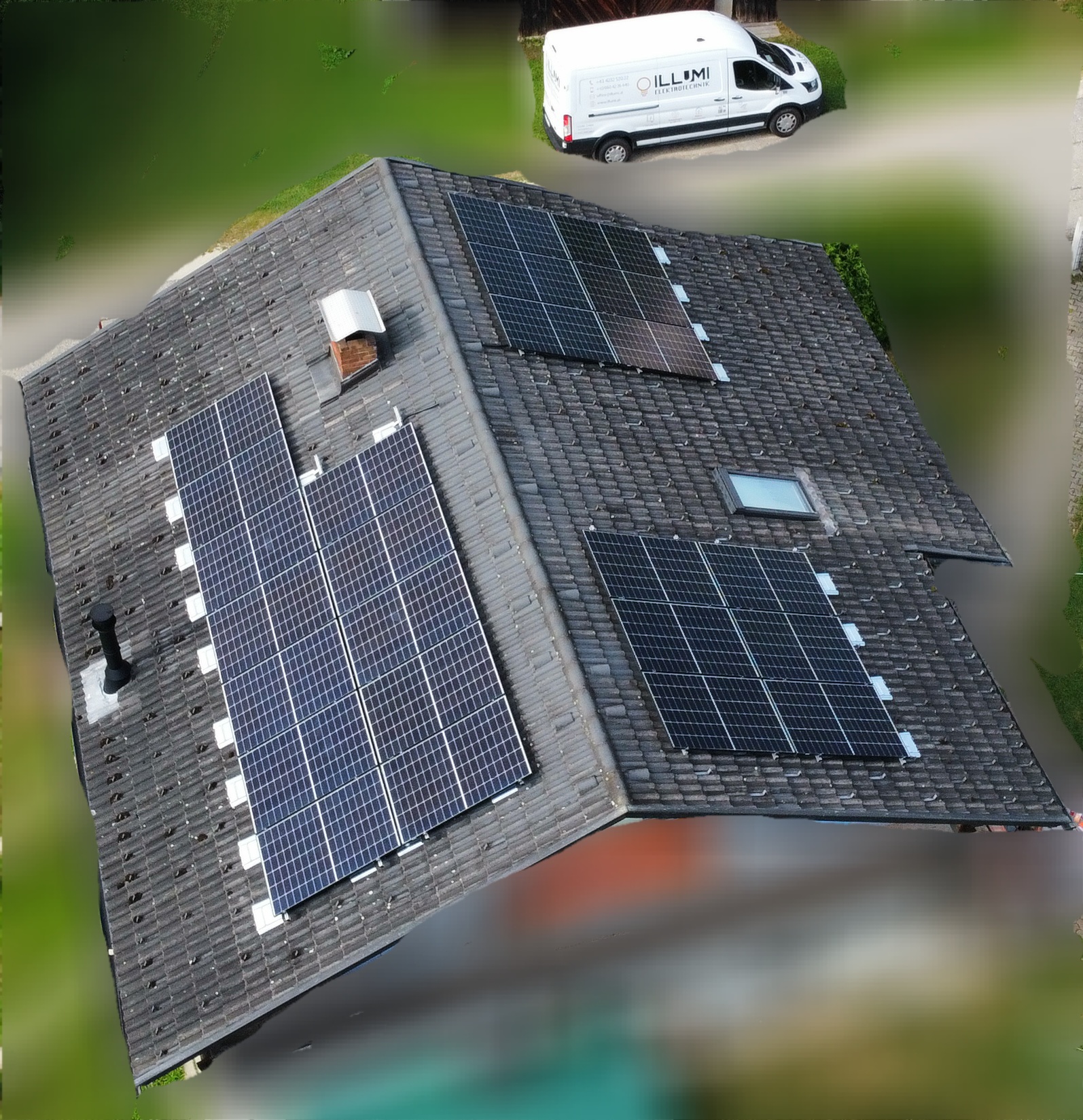 Photovoltaikanlage auf Einfamilienhaus in Kärnten